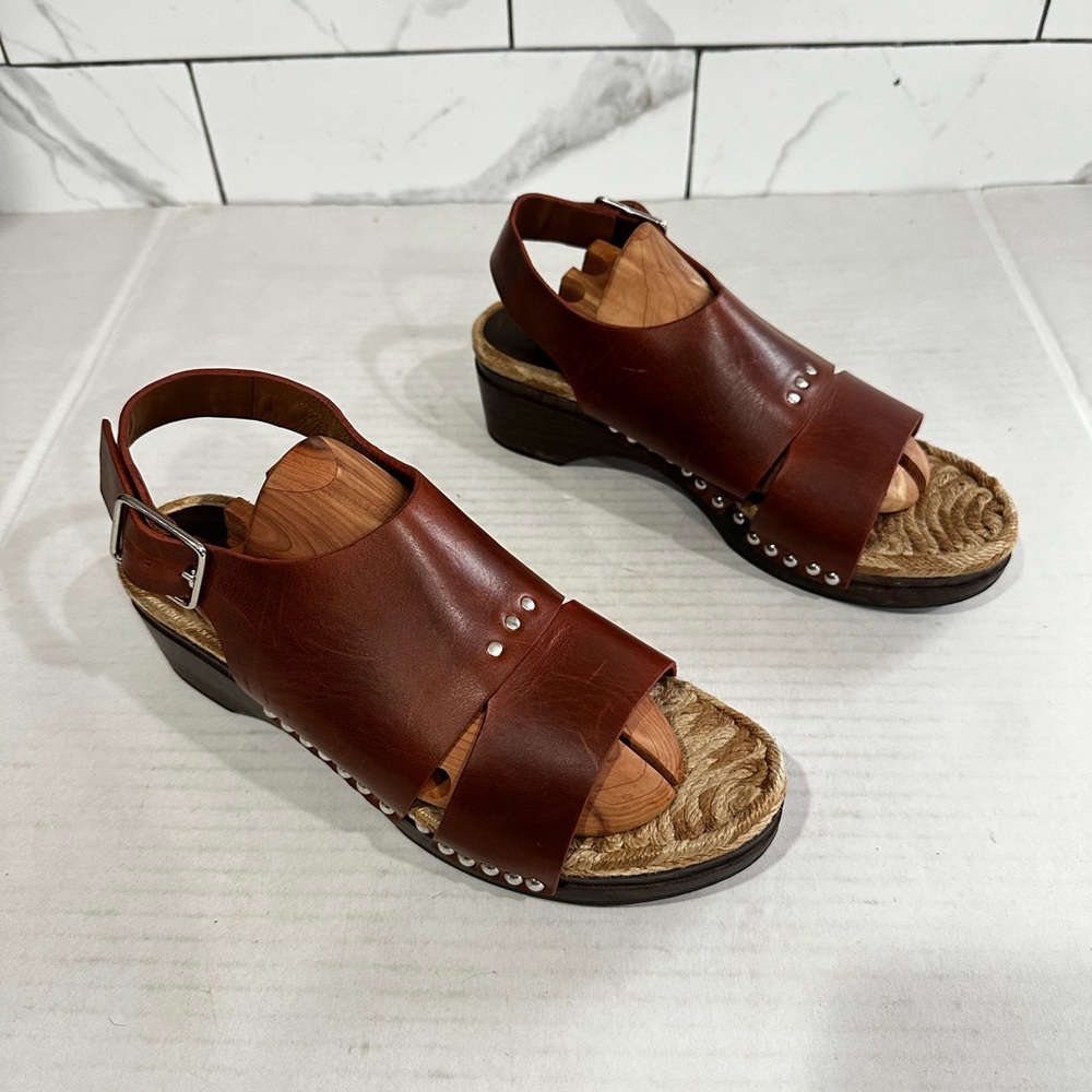 Thakoon learher studded clogs